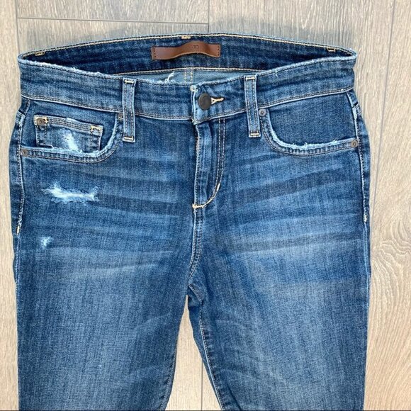 Joe’s Jeans Skinny Jeans Icon Aydin Distressed asymmetrical hem denim mid rise - Picture 7 of 16